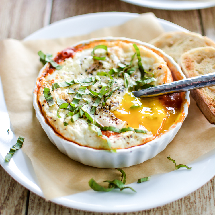 Baked Eggs and Sausage