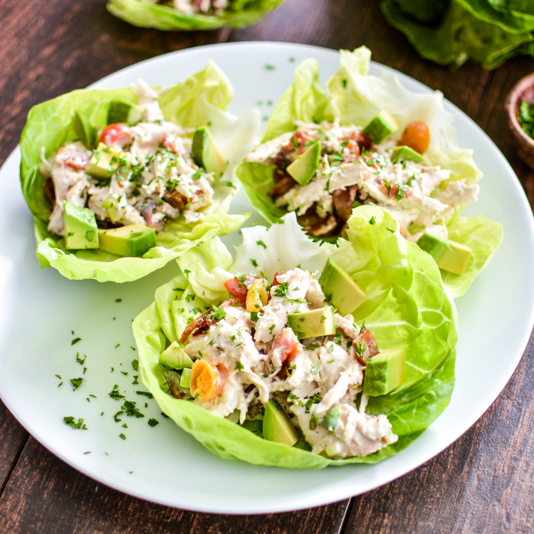 Avocado Ranch Chicken Salad Lettuce CupsCooking and Beer