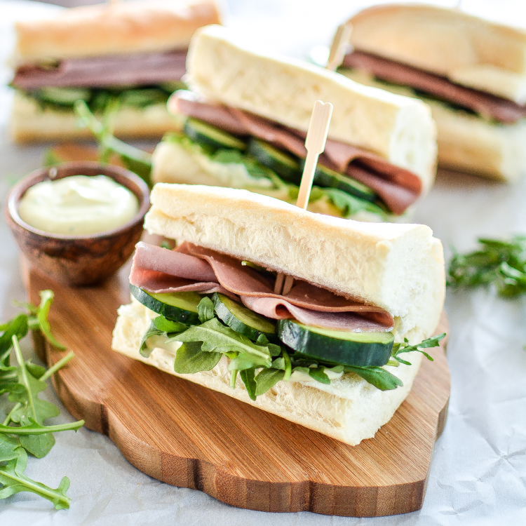 Roast Beef Sandwiches with Horseradish MustardCooking and Beer