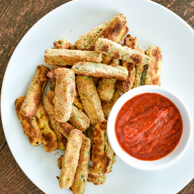 Almond-Crusted Zucchini Sticks (gluten-free, dairy-free)Cooking and Beer