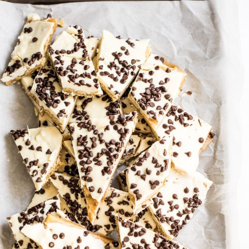 White Chocolate Cookie Dough Saltine Toffee - Cooking and Beer
